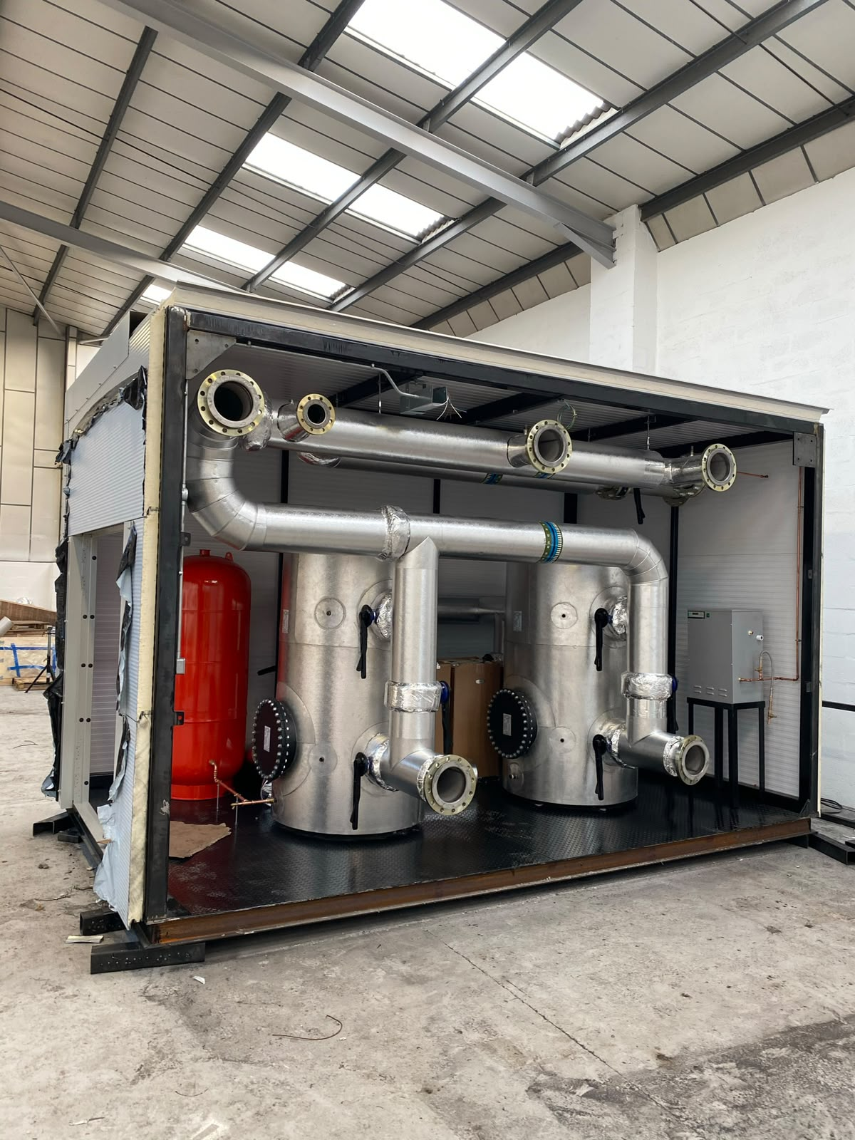 Modular plantroom skid prefabricated off-site