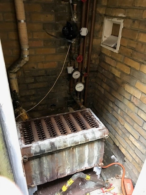 Before - Old heating system