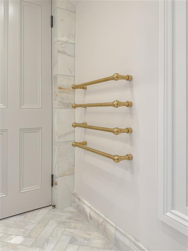Brass towel rails