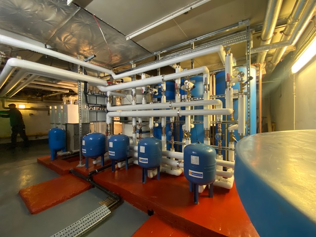 Expansion tanks and pipework